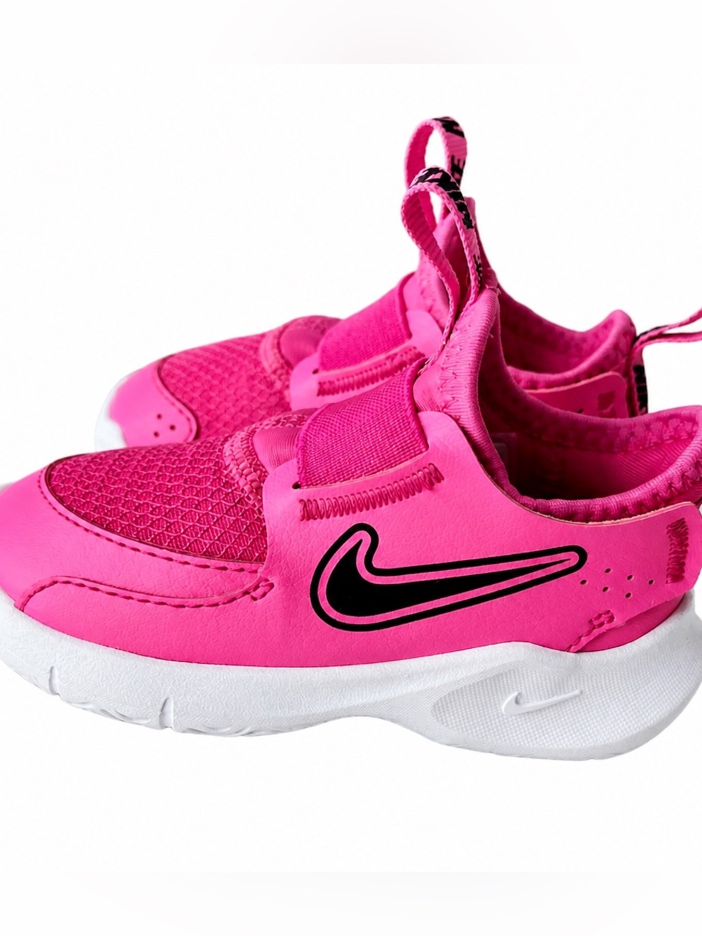 Nike Flex Toddler’s Hot Pink Slip-On Sneakers with White Sole - 5T